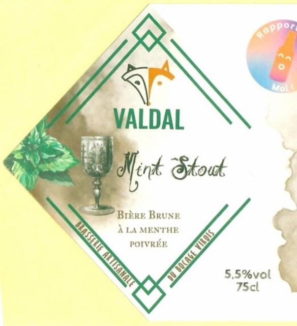 Mint Stout 5.5%, Brasserie Valdal, France