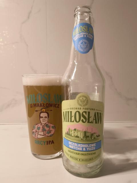 Miłosław Bezalkoholowe Matcha & Yuzu 0.0%, Browar Fortuna, Poland