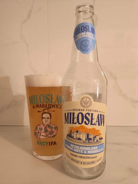 Miłosław Bezalkoholowe Yerba Mate & Marakuja 0.0%, Browar Fortuna, Poland