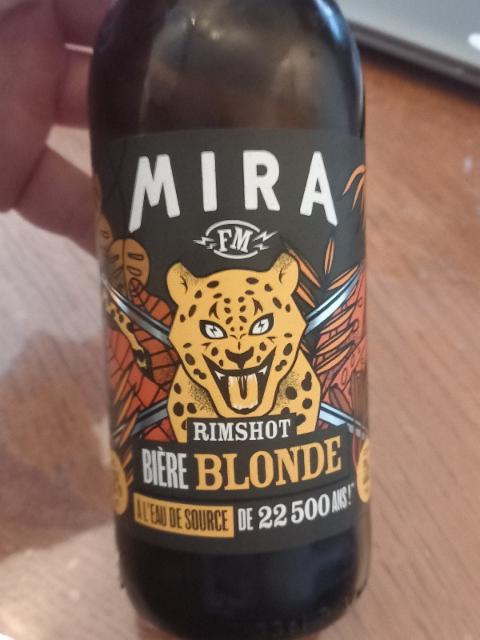 Mira Rimshot blonde 4.6%, Brasserie Mira, France