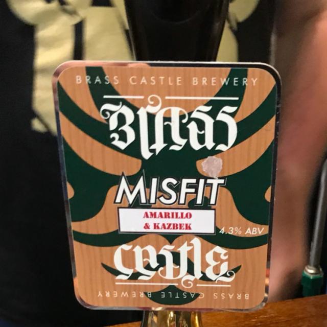 Misfit (Amarillo & Kazbek) 4.3%, Brass Castle Brewery, England