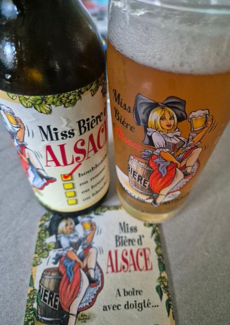 Miss bière d'alsace houblon 5.5%, Brasserie Saint-Alphonse, France