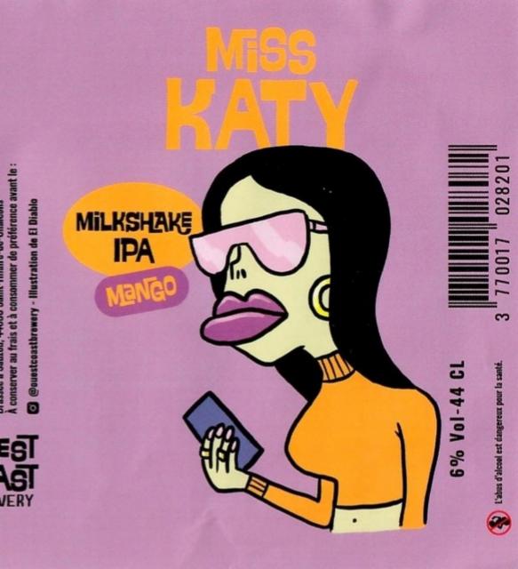 Miss Katy 6.0%, Ouest Coast Brewery, France