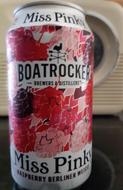 Miss Pinky Raspberry Berliner Weisse 3.4%, Boatrocker Brewing Co, Australia