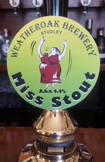 Miss Stout 4.4%, Weatheroak Brewery Ltd, England