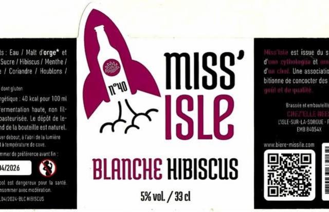 Miss'Isle N°40 Hibiscus, Chez'Elle Beer (Miss'Isle)
