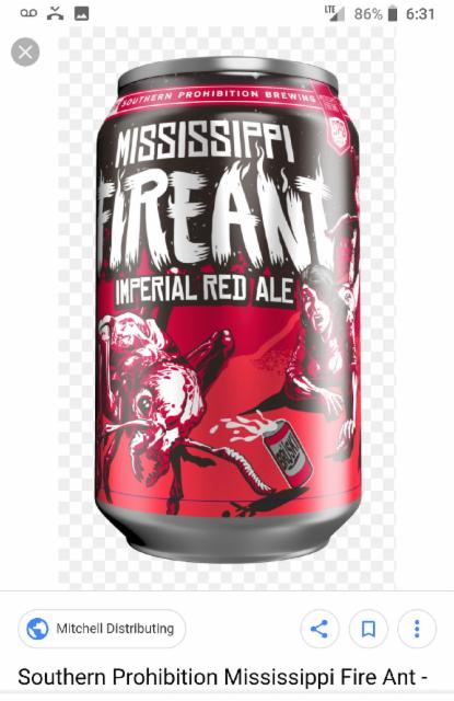 Mississippi Fire Ant, Southern Prohibition Brewery