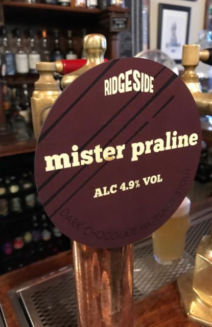Mister Praline 4.9%, Ridgeside Brewery, England