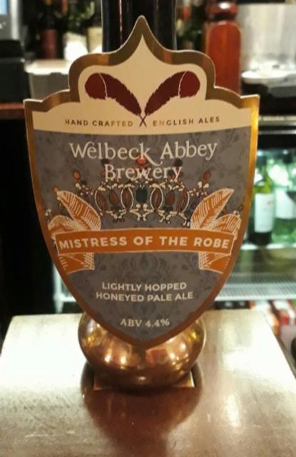 Mistress Of The Robe 4.4%, Welbeck Abbey Brewery, England
