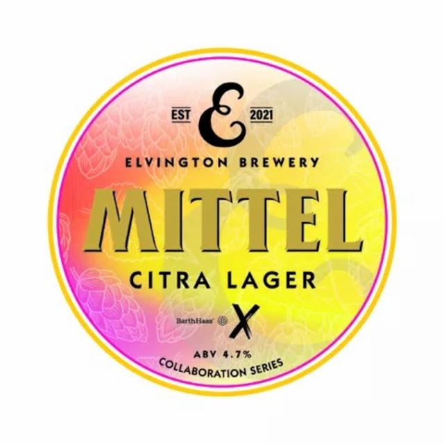 Mittel Citra Lager 4.7%, Pivovar Elvington Brewery, England