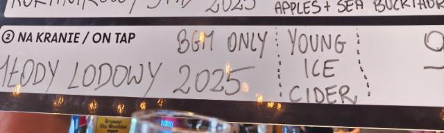 mlody lodowy 2025 only BGM 9.0%, Cydr Chyliczki, Poland