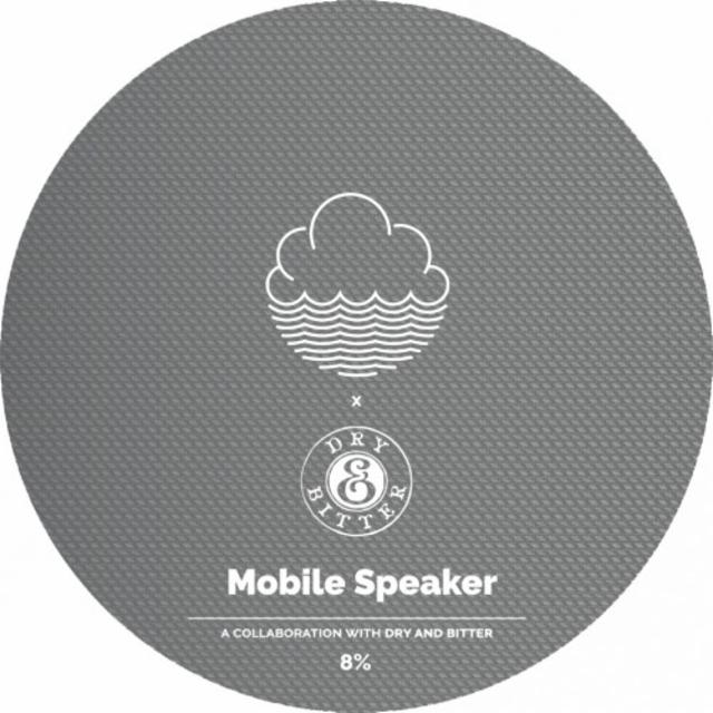 Mobile Speaker Grey 8.0%, Cloudwater Brew Co., England