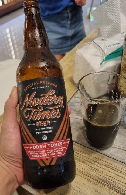 modem tones aged in elias butte barrels (2021) 14.4%, Modern Times Beer, United States