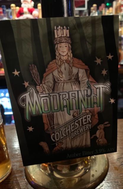 Modraniht 3.9%, Colchester Brewery, England