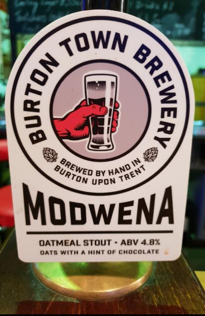 Modwena 4.8%, Burton Town Brewery, England