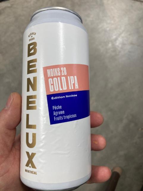 Moins 20 7.8%, Benelux Brasserie Artisanale, Canada