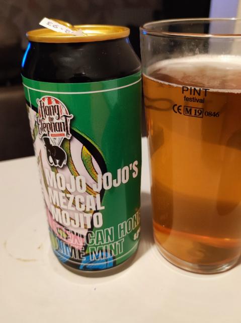 mojo jojos mezcal mojito 8.2%, Bang The Elephant Brewing co, England