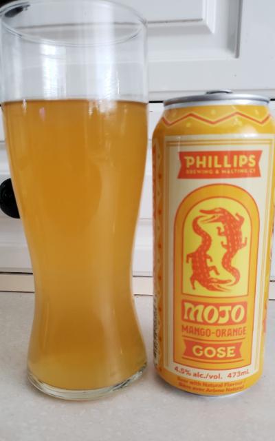Mojo Mango- Orange Gose 4.5%, Phillips Brewing & Malting Co., Canada