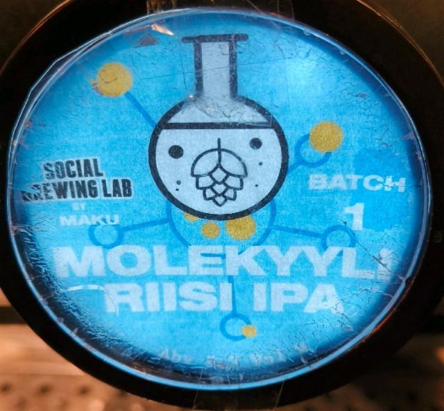 Molekyyli Riisi IPA #1 5.7%, Social Brewing Lab By Maku Brewing, Finland
