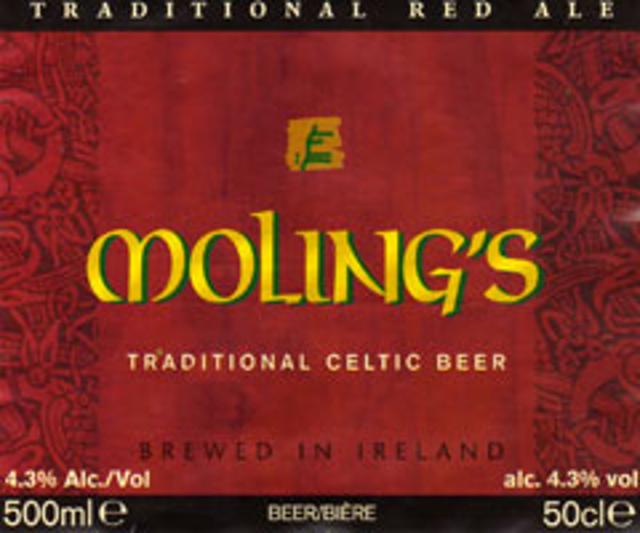 Moling's Traditional Celtic Beer 4.3%, O'Hara's Brewery (Carlow Brewing Company), Ireland