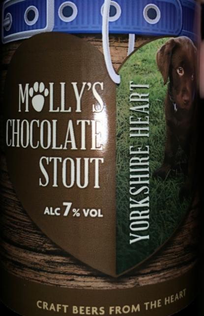 Molly's Chocolate Stout 7.0%, Yorkshire Heart, England