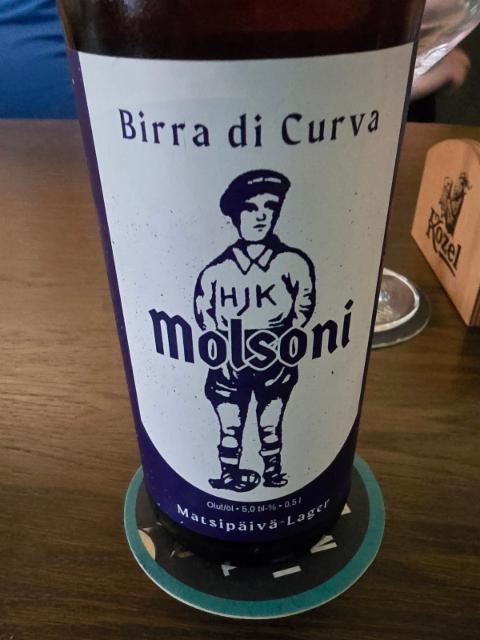 Molsoni Birra di Curva 5.0%, Oma panimo Oy, Finland