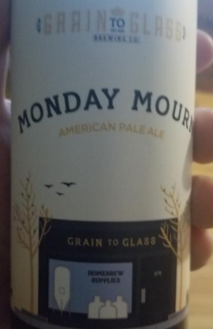 Monday Mourn 5.5%, grain to glass, Canada