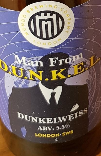 Mondo Man from D.U.N.K.E.L 5.5%, Mondo Brewing Company, England