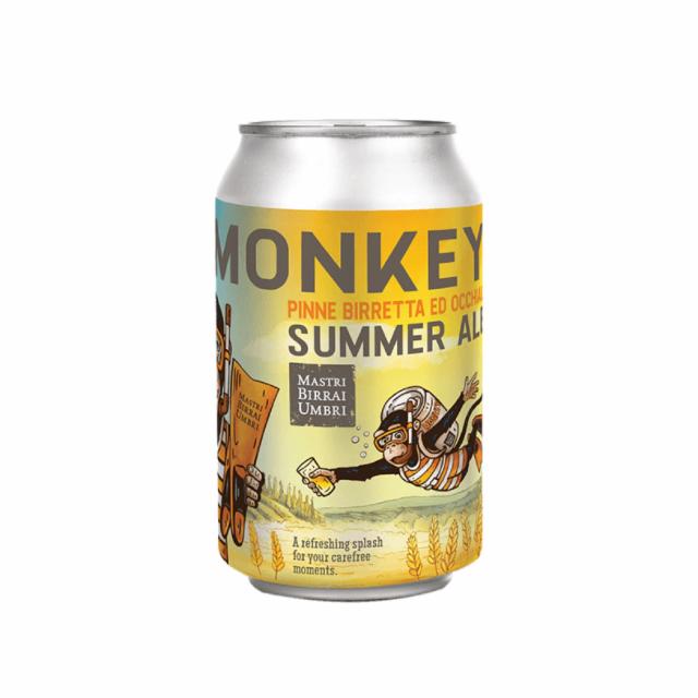 Monkey Summer Ale 4.5%, Mastri Birrai Umbri, Italy