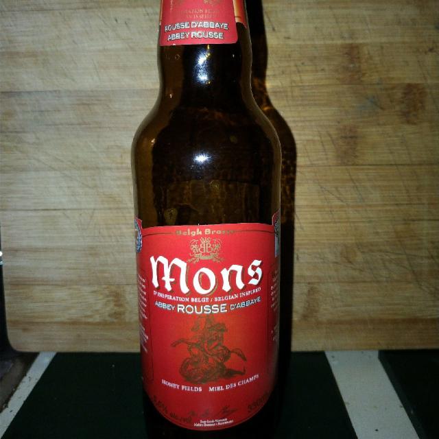 Mons Rousse d'Abbaye 5.5%, Belgh Brasse (Groupe Geloso), Canada