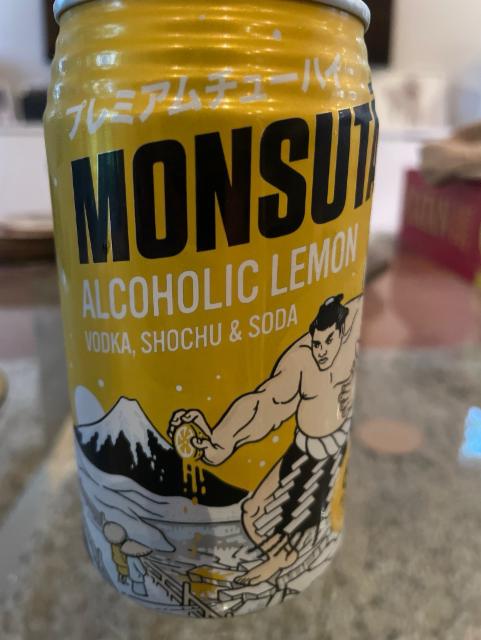 Monsutā Alcoholic Lemon 6.0%, Orion Breweries Ltd. (Asahi), Japan