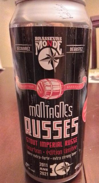 Montagnes Russes 11.0%, Brasseurs du Monde / Le Picoleur, Canada