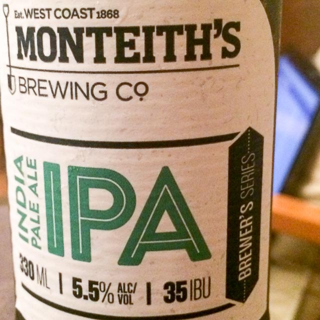 Brewer's Series IPA 5.5%, Monteiths Brewing Co. (DB Breweries), New Zealand