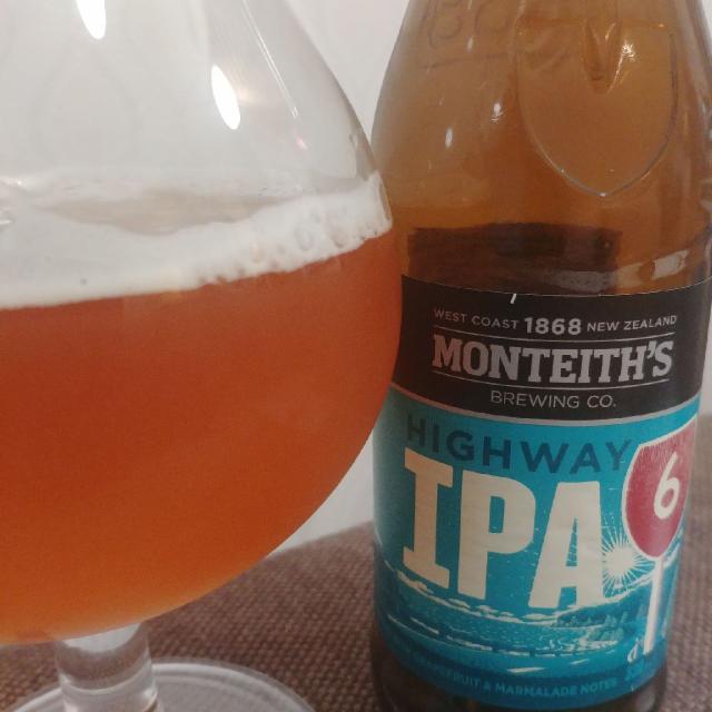 Monteith's Highway IPA 5.4%, Monteiths Brewing Co. (DB Breweries), New Zealand