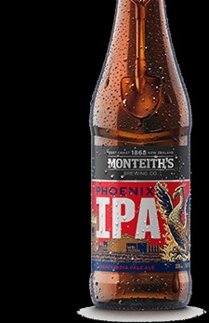 Monteith's Phoenix IPA 5.0%, Monteiths Brewing Co. (DB Breweries), New Zealand
