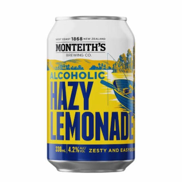 Montieth's Hazy Lemonade 4.2%, Monteiths Brewing Co. (DB Breweries), New Zealand