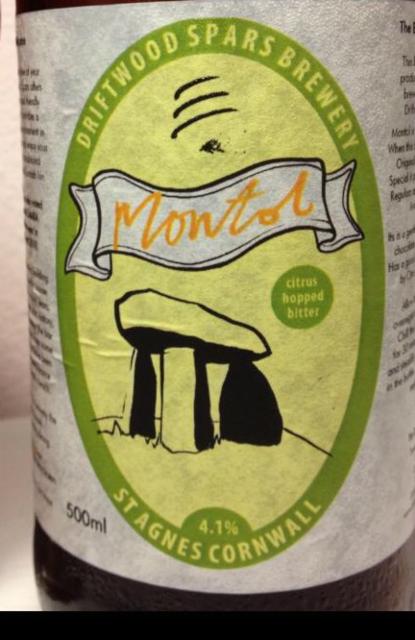 Montol 4.1%, Driftwood Brewery, England