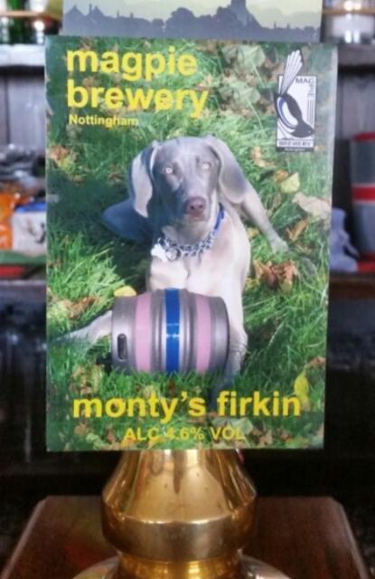 Monty's Firkin 4.6%, Magpie Brewery, England