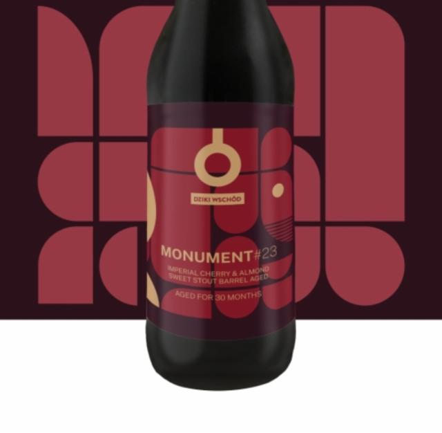 Monument #23: Imperial Cherry & Almond Sweet Stout Barrel Aged 11.2%, Browar Dziki Wschód, Poland