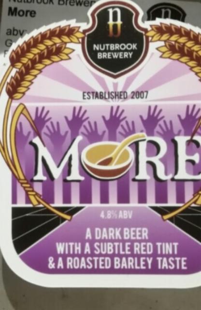 More 4.8%, Nutbrook Brewery, England