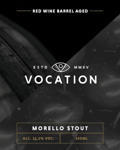 Morello Stout 11.2%, Vocation Brewery, England