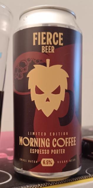 morning coffee espresso porter 6.5%, Fierce Beer Ltd, Scotland