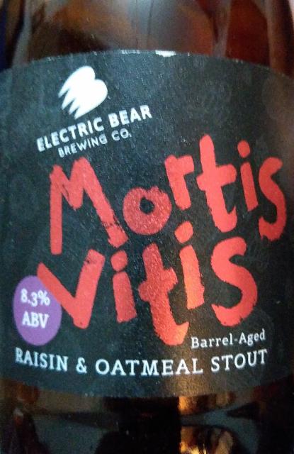 Mortis Vitis 8.3%, Electric Bear Brewing Co., England