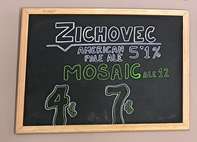 Mosaic 5.1%, Rodinný Pivovar Zichovec, Czech Republic