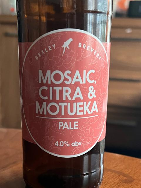 Mosaic, Citra & Motueka 4.0%, Bexley Brewery, England
