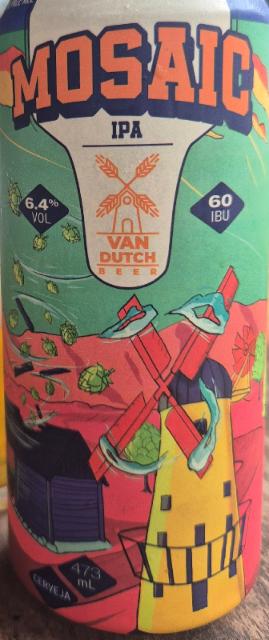 Mosaic IPA 6.4%, Van Dutch Beer, Brazil
