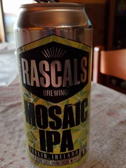 mosaic ipa 6.3%, Rascals Brewing, Ireland