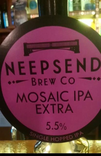 Mosaic IPA Extra 5.5%, Neepsend Brewery Ltd, England