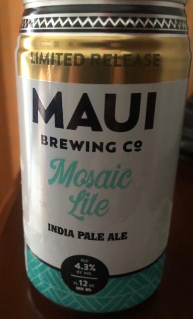 Mosaic Lite 4.3%, Maui Brewing Company, United States
