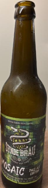 Mosaic Pale Ale Edition 5.3%, Synde Bräu, Germany